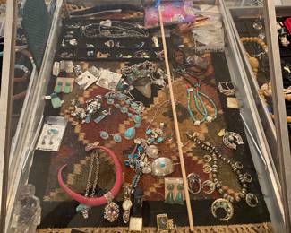 Sterling, turquoise, misc