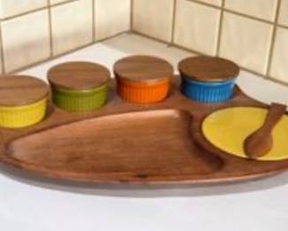 MCM Wood Serving Dish