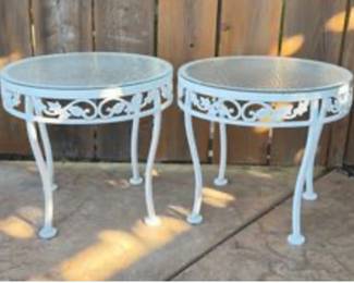 Vintage Patio Side Tables