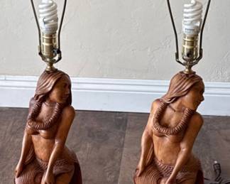 Hula Girl Lamps