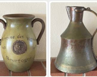 Pottery and Copper Decor