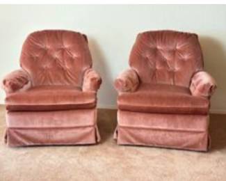 La-Z-Boy Vintage Tufted Velvet Swivel/Rockers