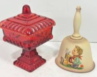 Vintage Candy Dish n Bell