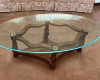 Vintage Oval Coffee Table
