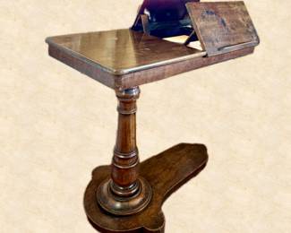 FR Lot #38 - Victorian Mahogany Reading Table or Music Table w/ adjustable bookrests