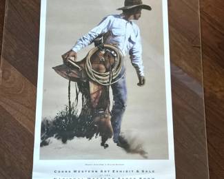 -William Matthews “Waddie’s Slick Fork” Lithographic Poster – 1994 Coors Western Art Exhibit