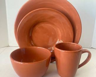 Pottery Barn Sausalito 31-Piece Terracotta Dinnerware Set