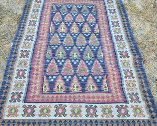5' x 8' Hand Woven 100% Wool Kilim Rug – Classic Floor Designs India