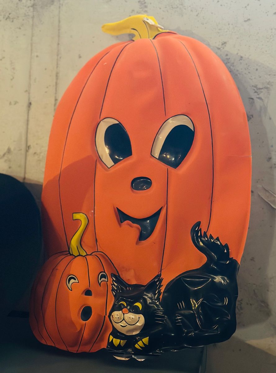 Vintage Halloween decoration 3D Vacuform plastic wall hanging