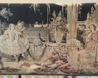 Vintage Belgian woven tapestry- Victorian 