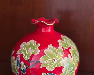 Handpainted porcelain vase 