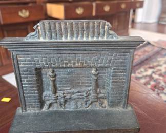 Cast iron bookends by Bradley & Hubbard 