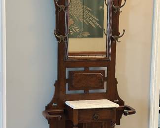 Antique hall tree- Victorian 