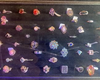 Gold Rings w / Diamonds, Precious and Semi  Precious Stones