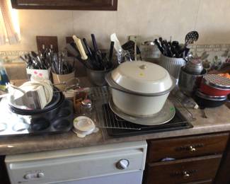 Vintage, new and utilitarian kitchen