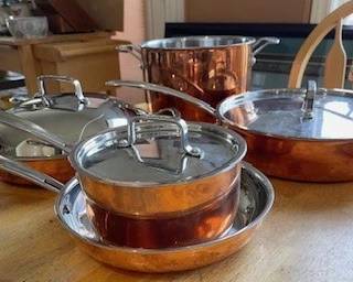 Cuisinart Copper Tri-Ply New - Beautiful Copper Pans with Lids