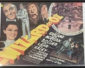 Vinatage Wizard of OZ Framed Poster