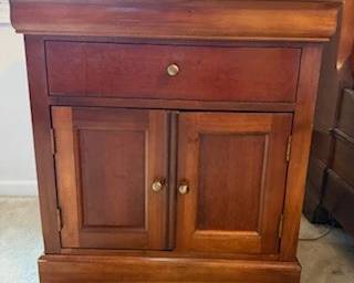 Original Price of $400.00 each / Priced $125.00 each/  1 of 2 nightstands 27 3/4" wide, 15 1/2 deep and 29 1/2 high