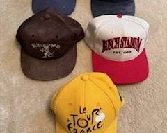 Collectible hats - Tour de France was purchased in Paris at event and Olympic hat is from Sydney Olympics