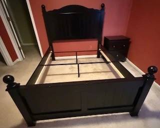 Presale Items - Full Size Bed (solid wood) and nightstand