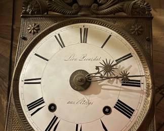 French Farm Clock Inside