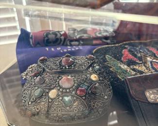 Sajai Metal + Stone Purse