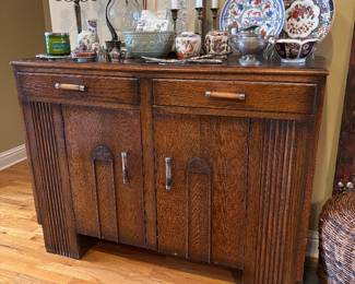 Art Deco Antique Oak Sideboard