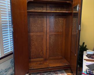 Antique Oak Wardrobe