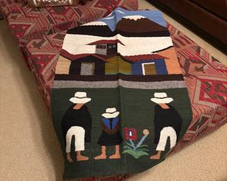 Woven Wool Peruvian Wall Tapestry