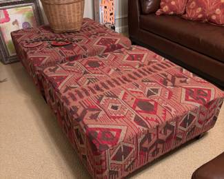 Fun oversized Ottomans