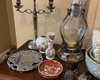 Vintage Decor China Silverplate