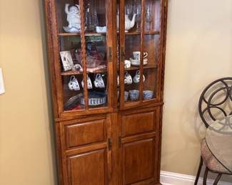 Vintage Corner China Cabinet