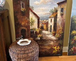 Oversized Tuscan Style Painting