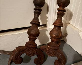 Cast Iron Andirons