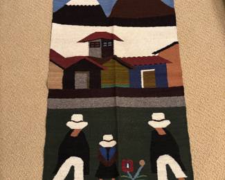 Woven Wool Peruvian Wall Tapestry