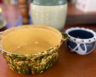 Vintage bowl, McCoy cookie jar