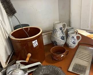 Pottery, metal
