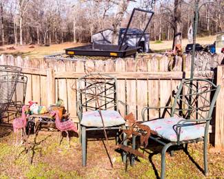 Decorative Iron Patio Furniture and Decor