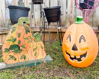 Vintage Blow Mold Pumpkin
