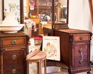 Vintage Dressing Table and Paper Dolls