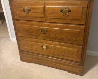 wood dresser set