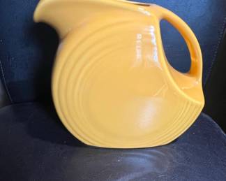 Fiesta Ware Large Disk Pitcher in Marigold