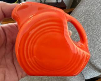 Fiesta Ware Disc Pitcher in Medium Orange
