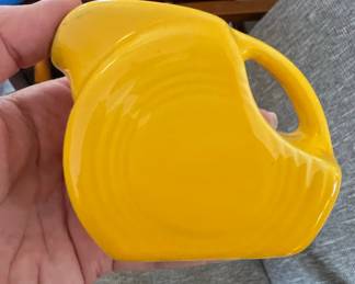 Fiesta Ware Yellow Disk Pitcher