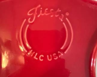 Fiesta Ware Red Star Shaped Dish second image