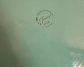 Homer Laughlin Fiesta Dinner Plate, Turquoise, Post second image