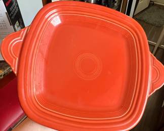 Fiesta Ware Square Platter  Scarlet