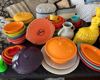 Homer Laughlin Fiesta Ware Collection  Including Figurines and Serving Pieces fourth image