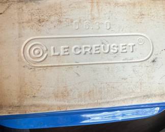Le Creuset Stoneware Rectangular Loaf Pan, Cobalt Blue fourth image