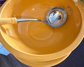 Fiesta th Anniversary Marigold Soup Tureen with Ladle second image